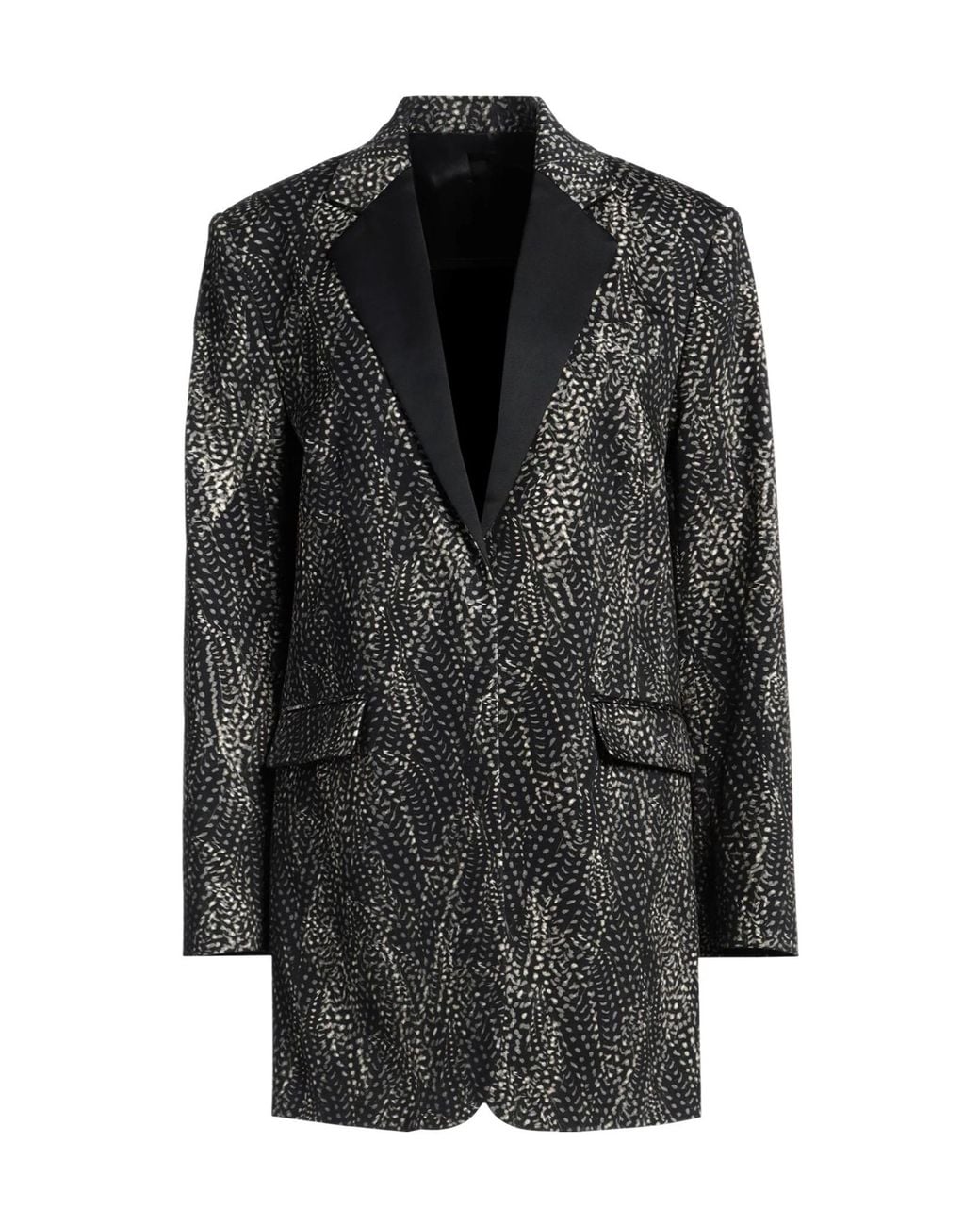 Isabel Marant Black Multi-Color Single- Blazer