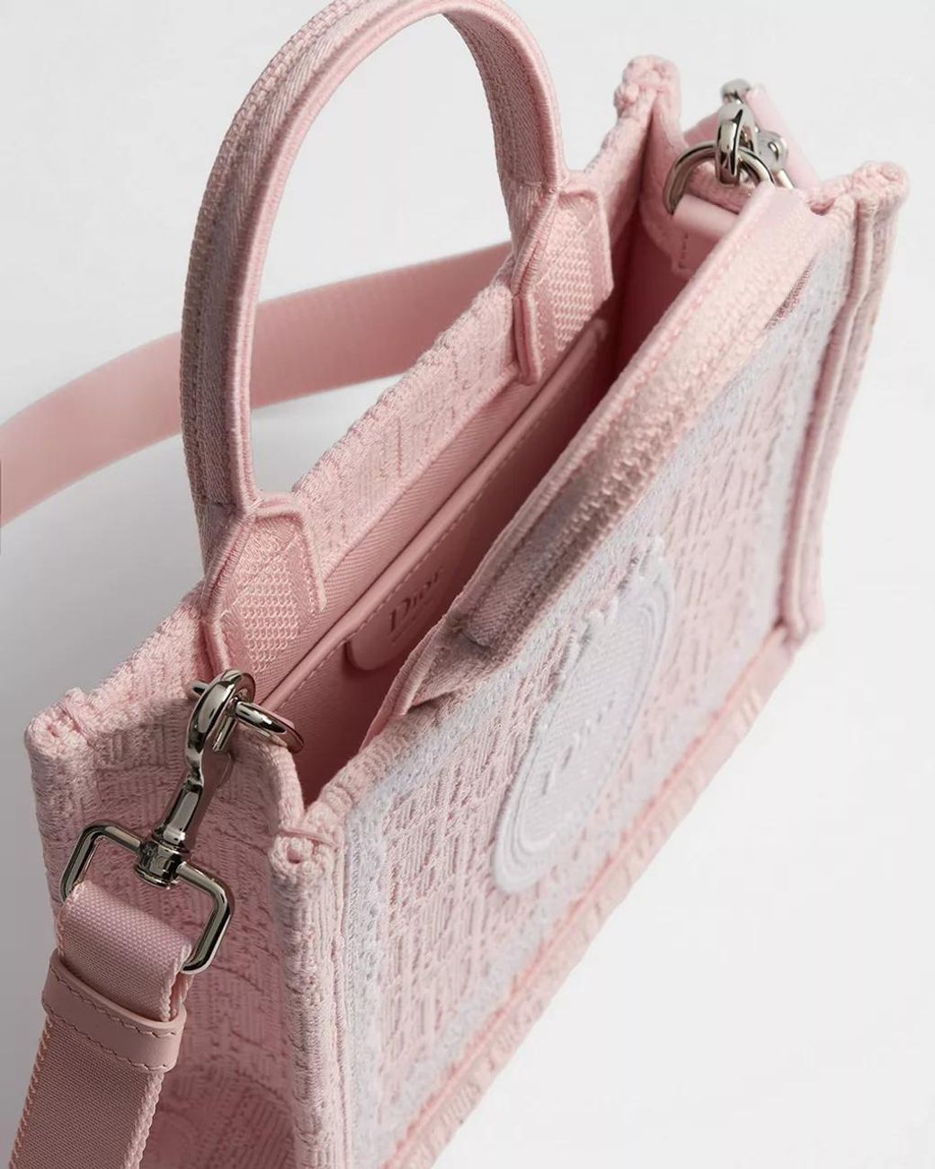 Dior Pink Mini Book Tote With Strap for men