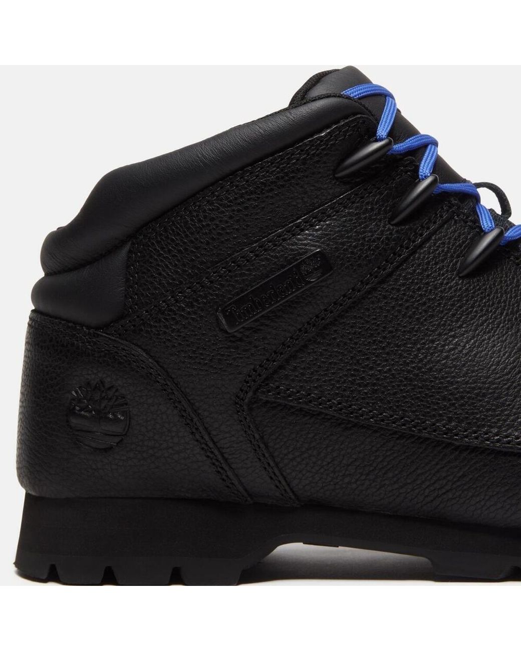 Timberland Black Mid-Top Leather Boots for men