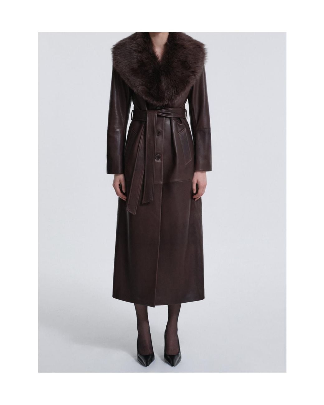 Nour Hammour Black Long-Sleeved Coat