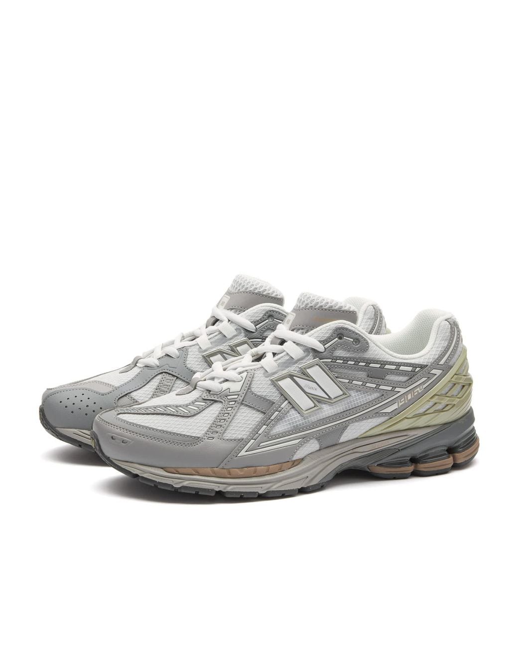 New Balance Gray 1906 Lace-Up Sneakers for men