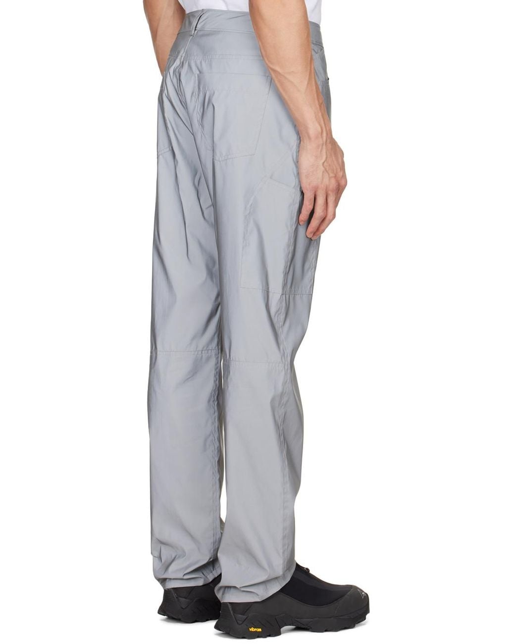 Helmut Lang Gray Belt Loops Slacks for men