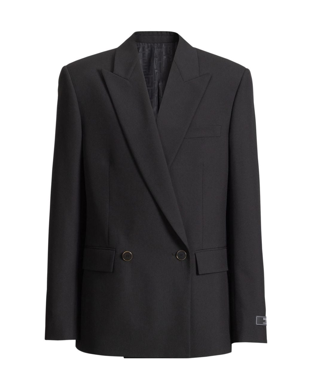 Balmain Black Wool 2-Button Jacket for men