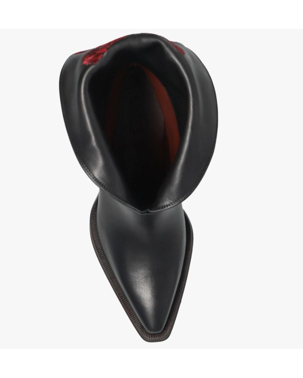 Chloé Black Chloé Azelan Fold-Over Cowboy Boots