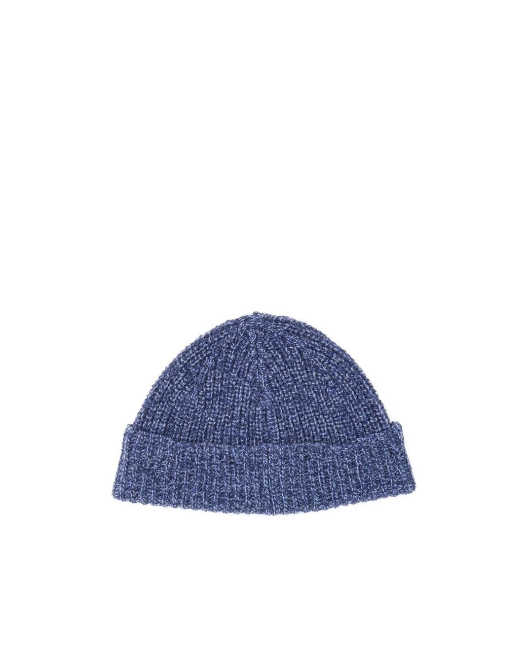 Marni Blue Logo Embroidered Beanie
