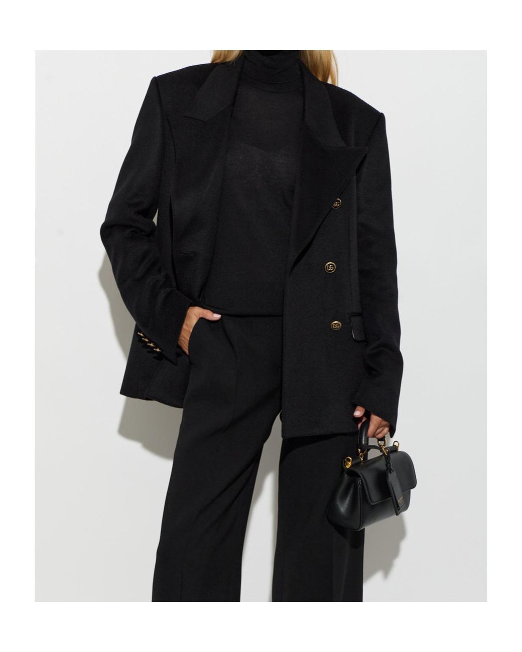 Dolce & Gabbana Black Double-Breasted Blazer