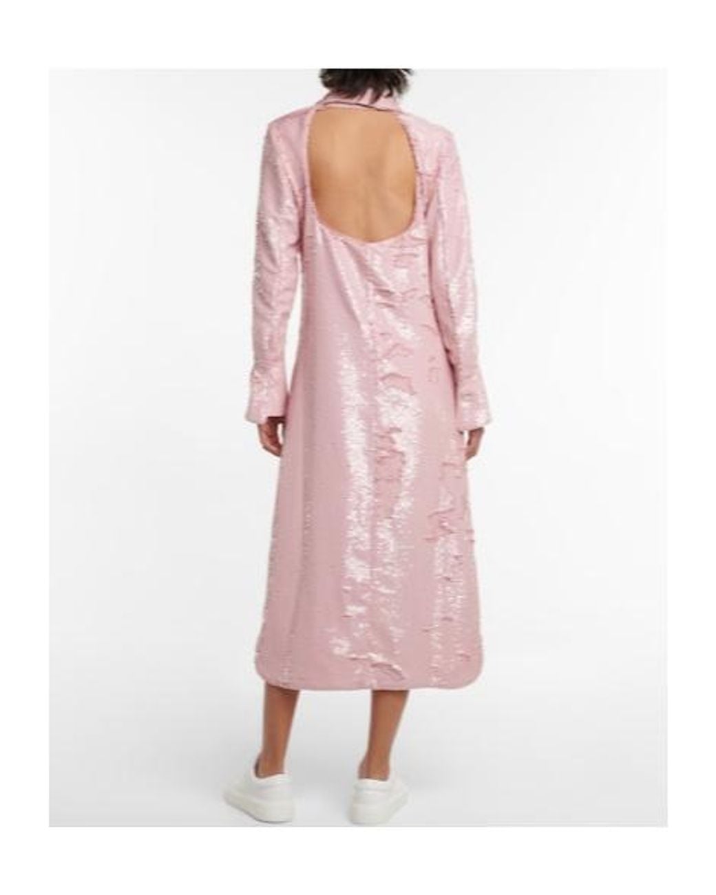 Ganni Pink Sequin Dress