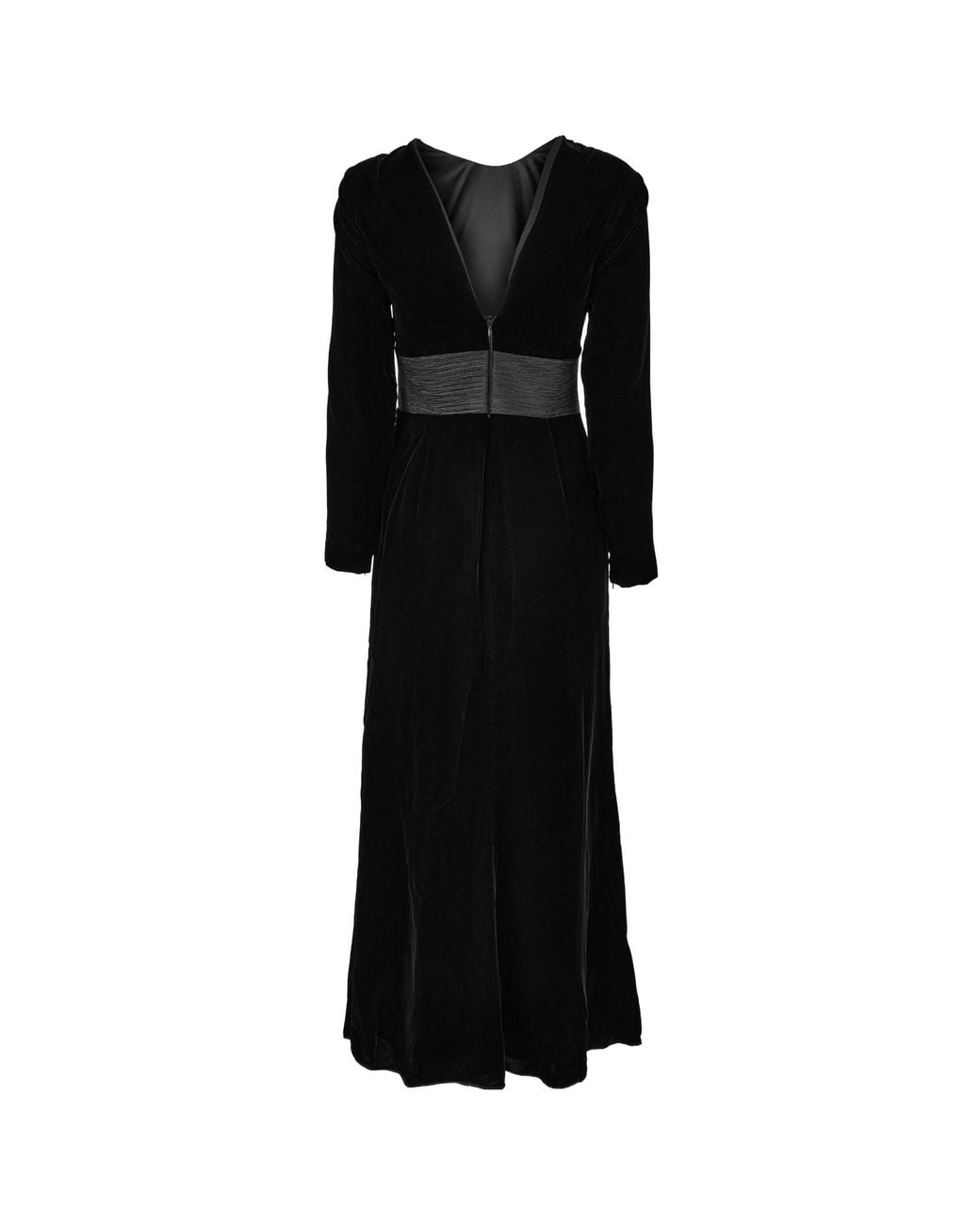 Emporio Armani Black Fitted Long Dress