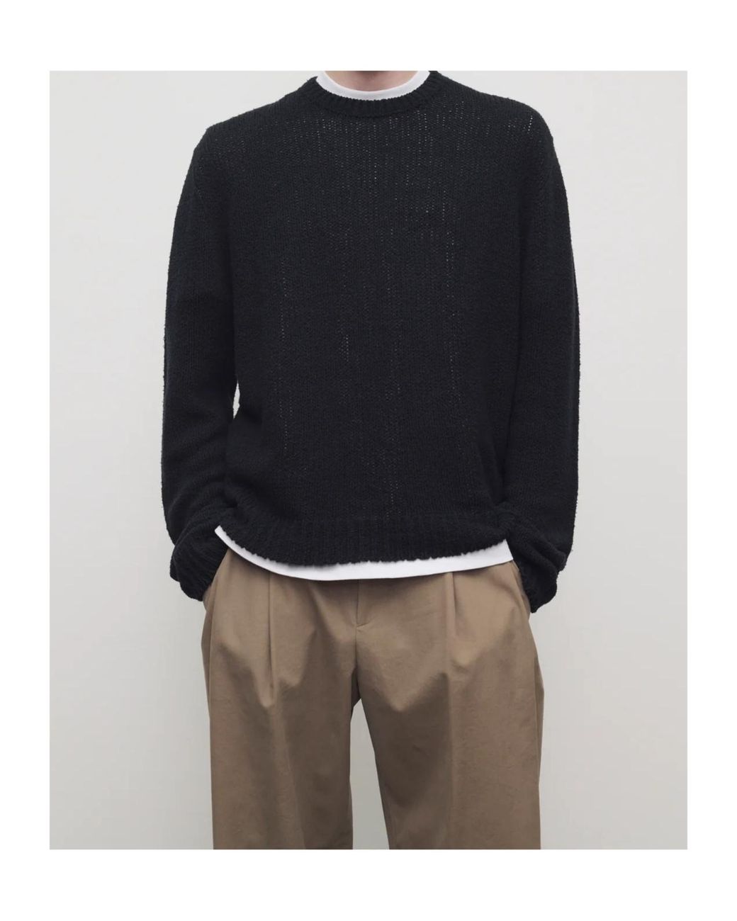 The Row Black Laing Sweater for men