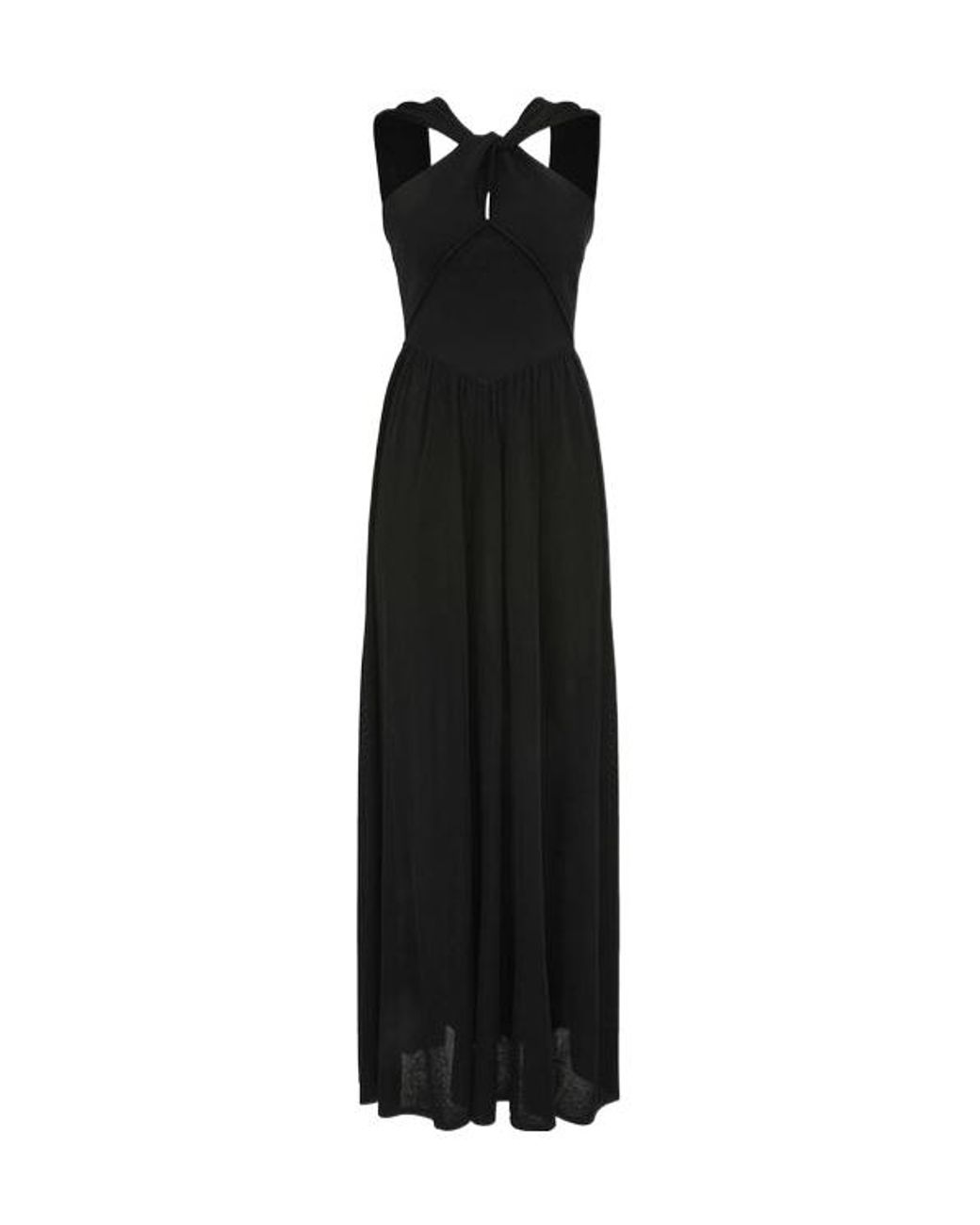 Zimmermann Black Crush Halter Neck Midi Dress