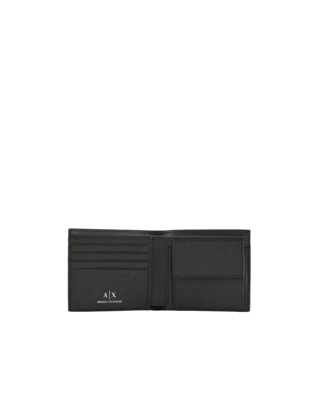 ARMANI EXCHANGE White Logo-Plaque Wallet for men