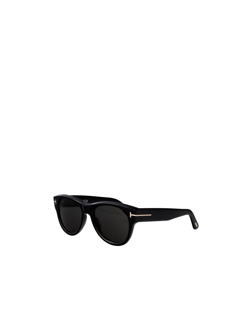 Tom Ford Black Eyewear Round Frame Sunglasses