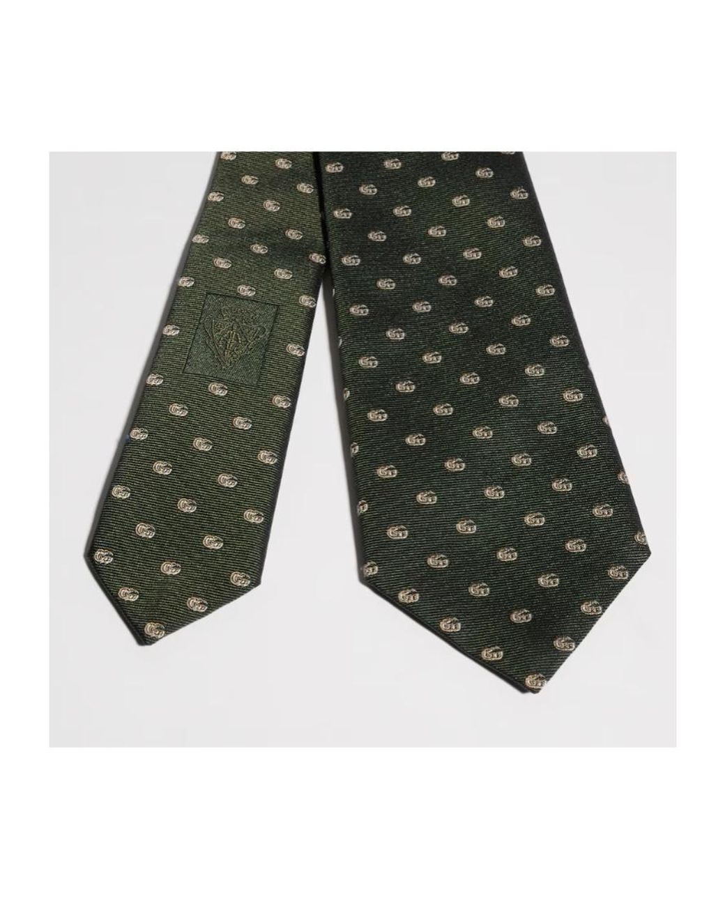 Gucci Multicolor Double G Silk Jacquard Tie for men