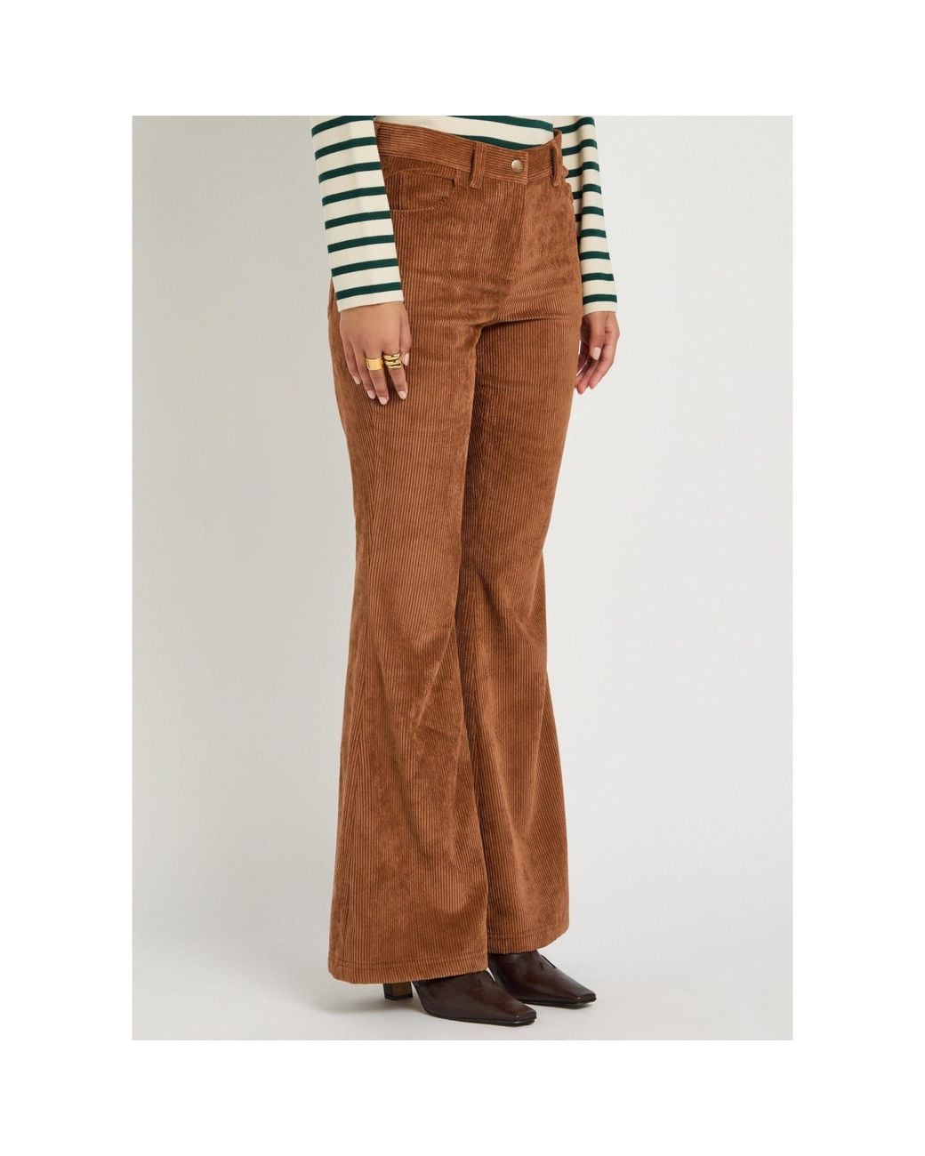Moncler Brown Casual Corduroy Pants