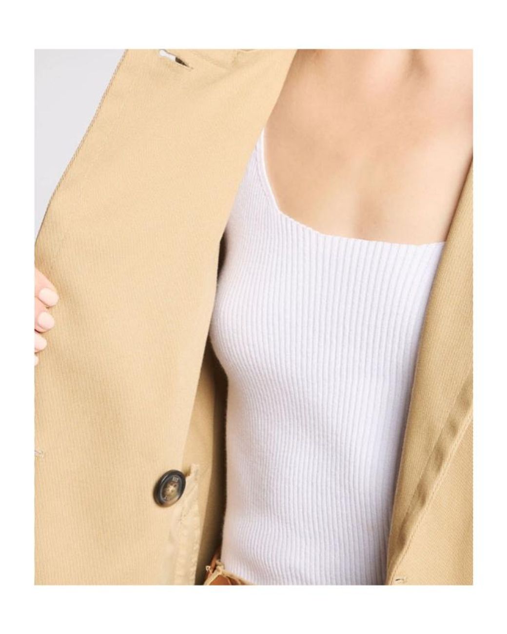 Fay Natural Short Double-Breasted Jacket