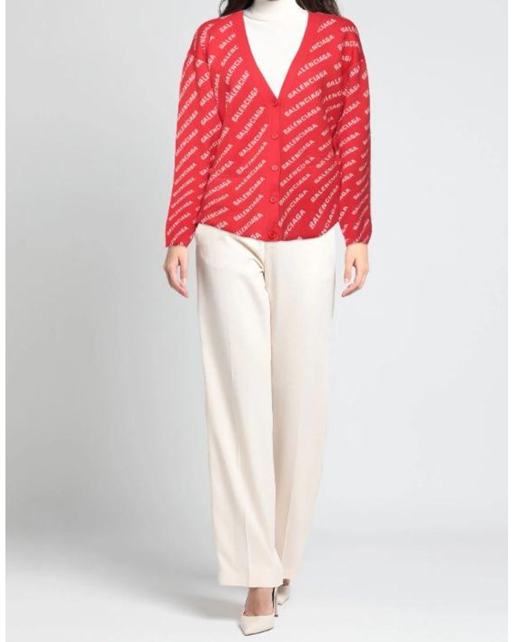 Balenciaga Red Cardigans