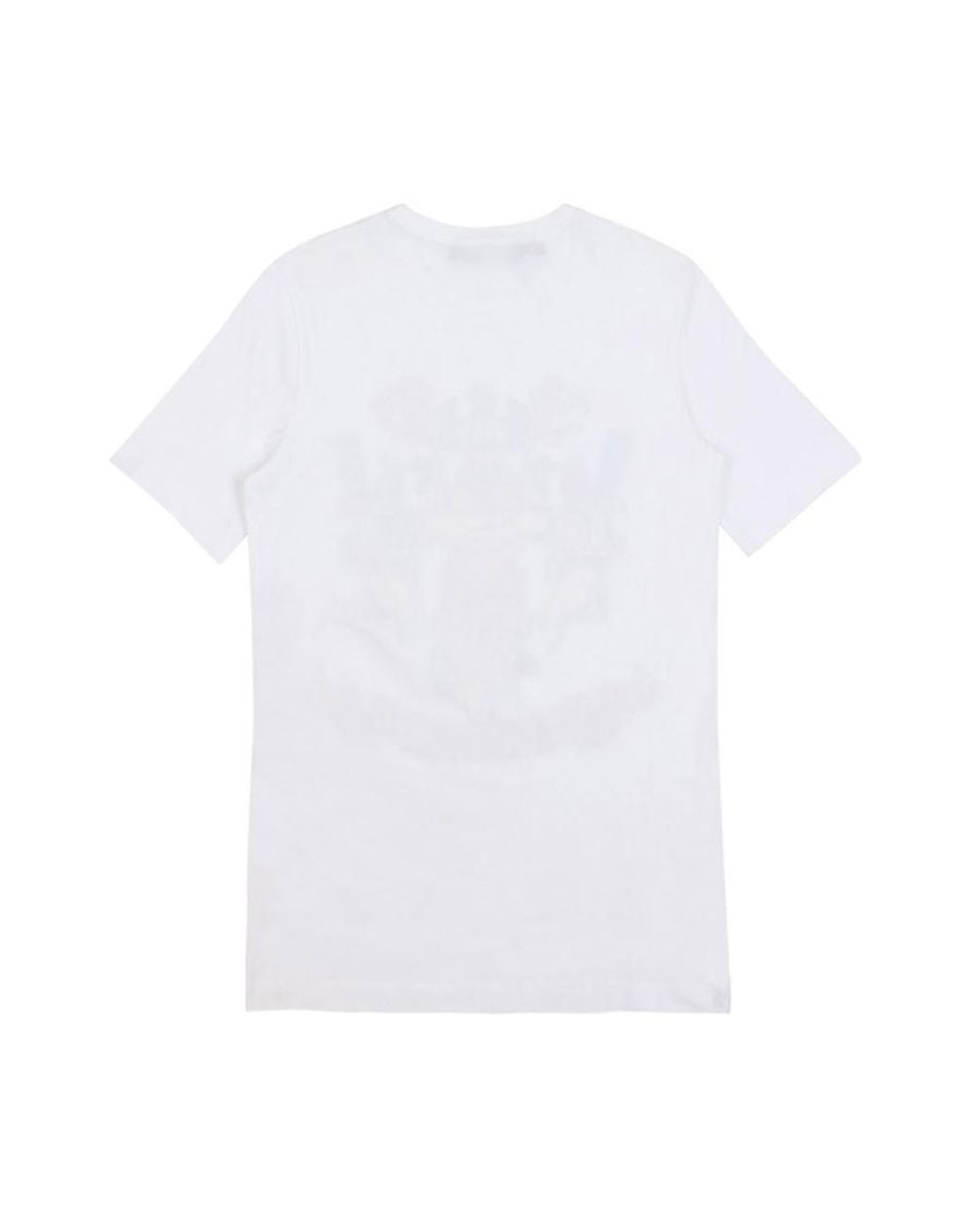 Moschino White T-Shirt With Round Neck And Short Sleeves