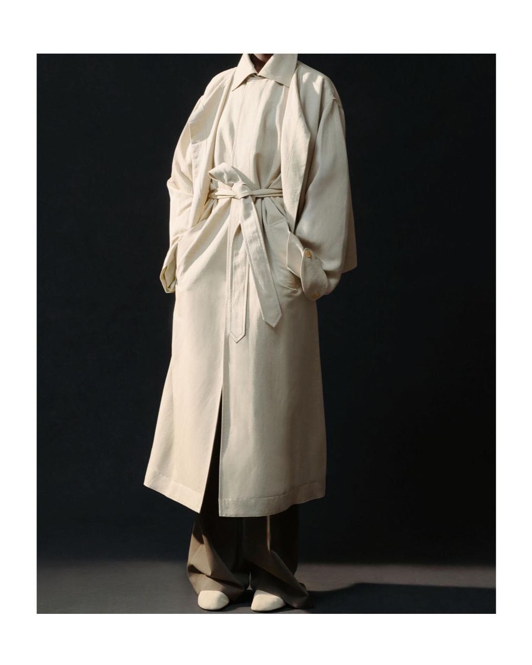 Jacquemus Natural Long-Sleeved Trench Coat