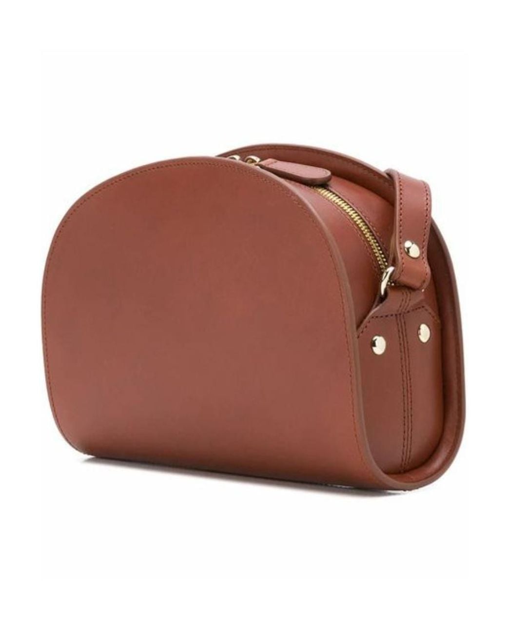 A.P.C. Brown Demi Lune Crossbody Bag