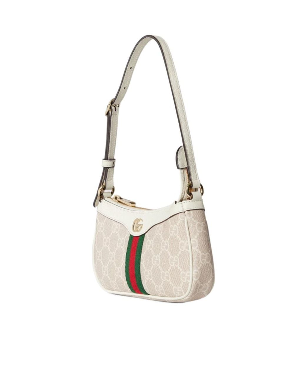 Gucci White Ophidia Mini Shoulder Bag