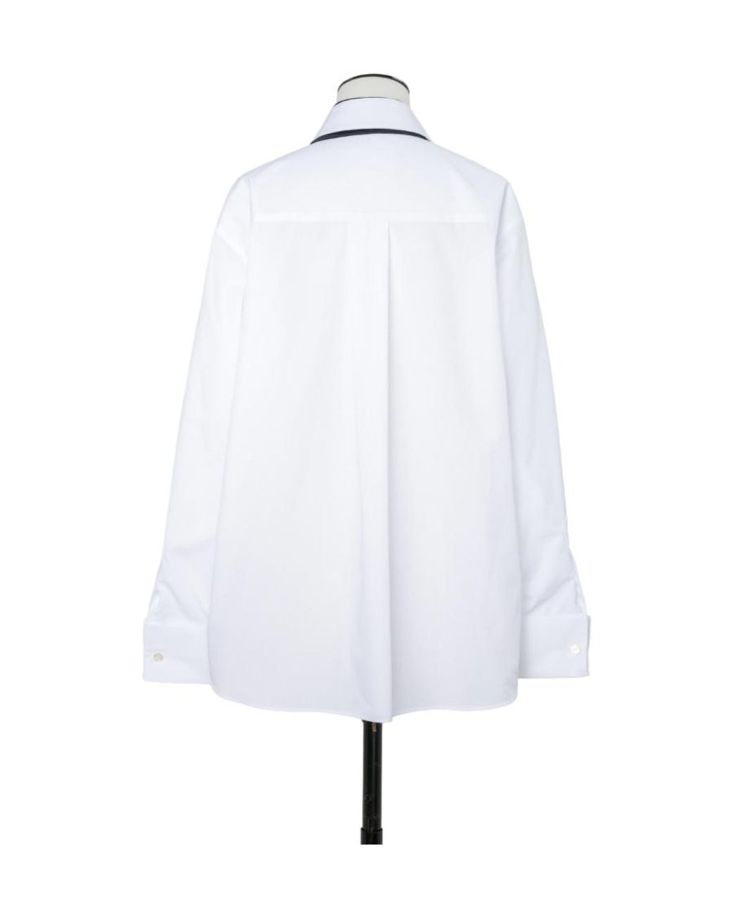 Sacai White Scarf Detailed Poplin Shirt