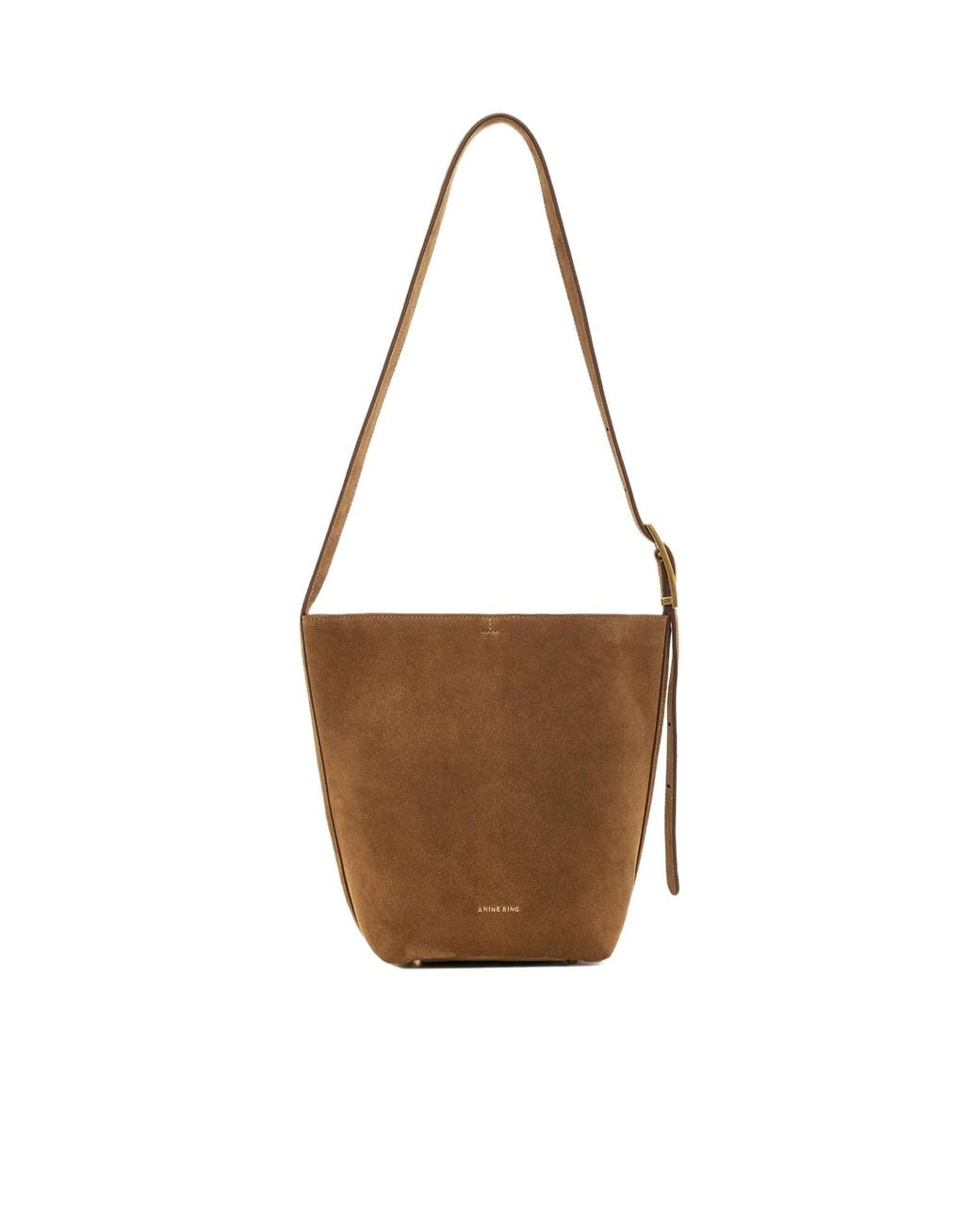 Anine Bing Brown Elly Medium Bucket Bag