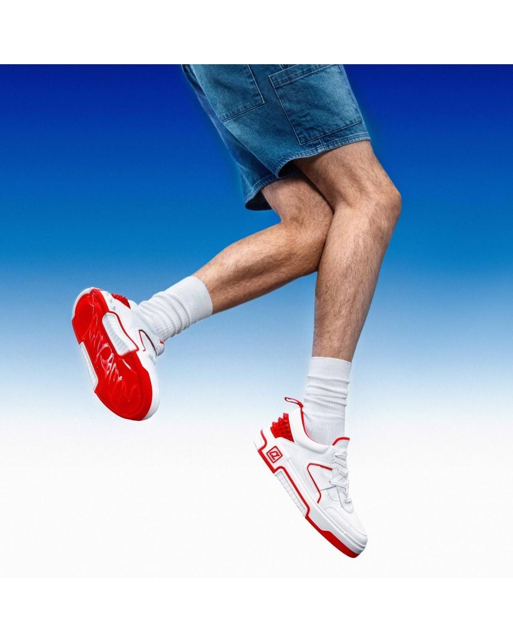 Christian Louboutin Red Astroloubi Sneakers for men