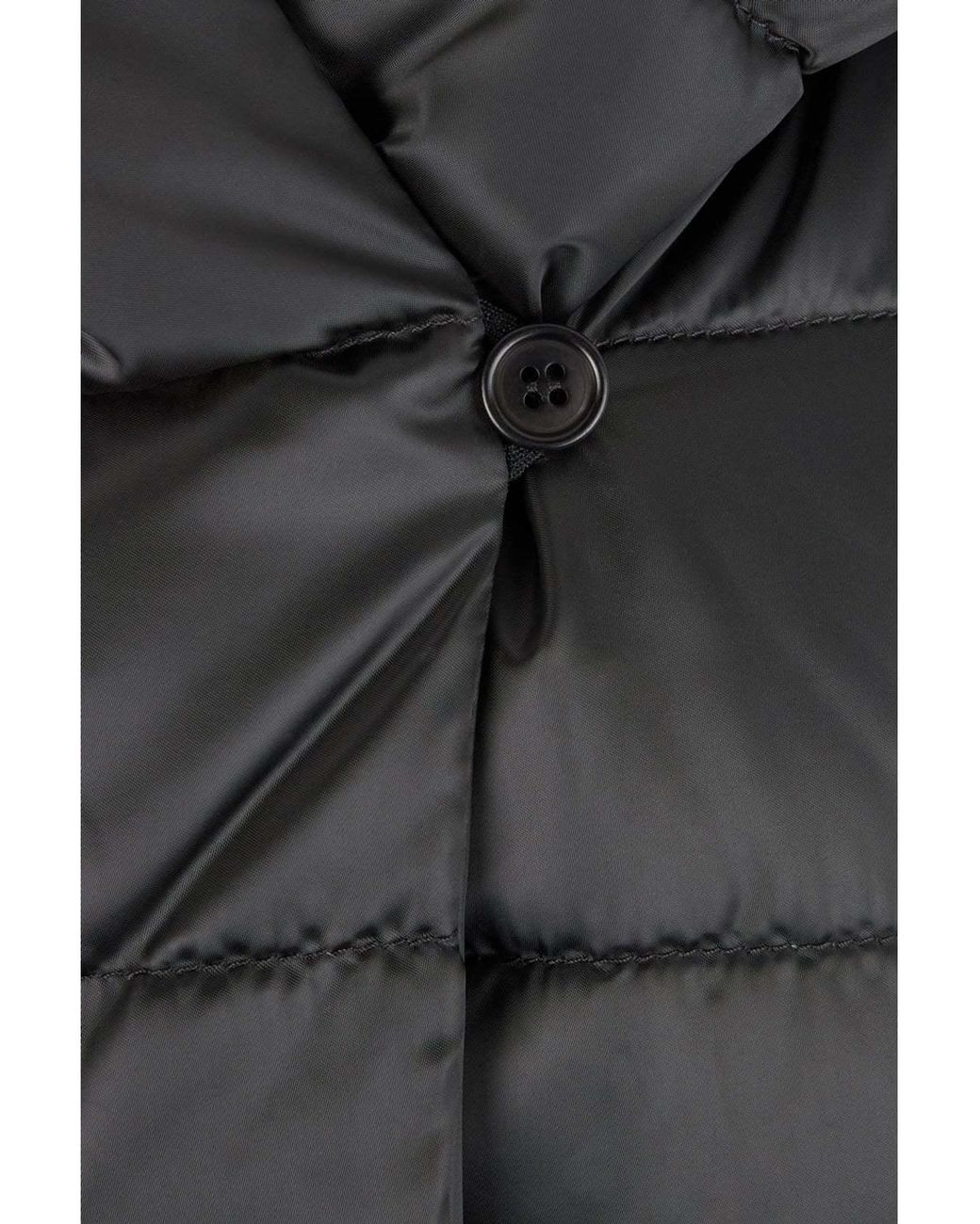 Max Mara Black The Cube Novef Quilted Coat