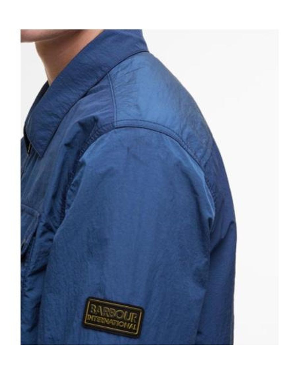 Barbour Blue Cotton Long Sleeve for men