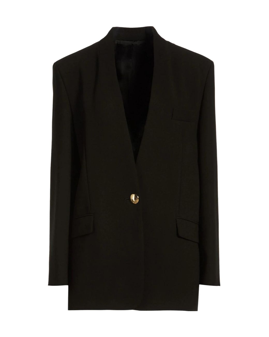 Isabel Marant Black Minimalist Single-Breasted Blazer