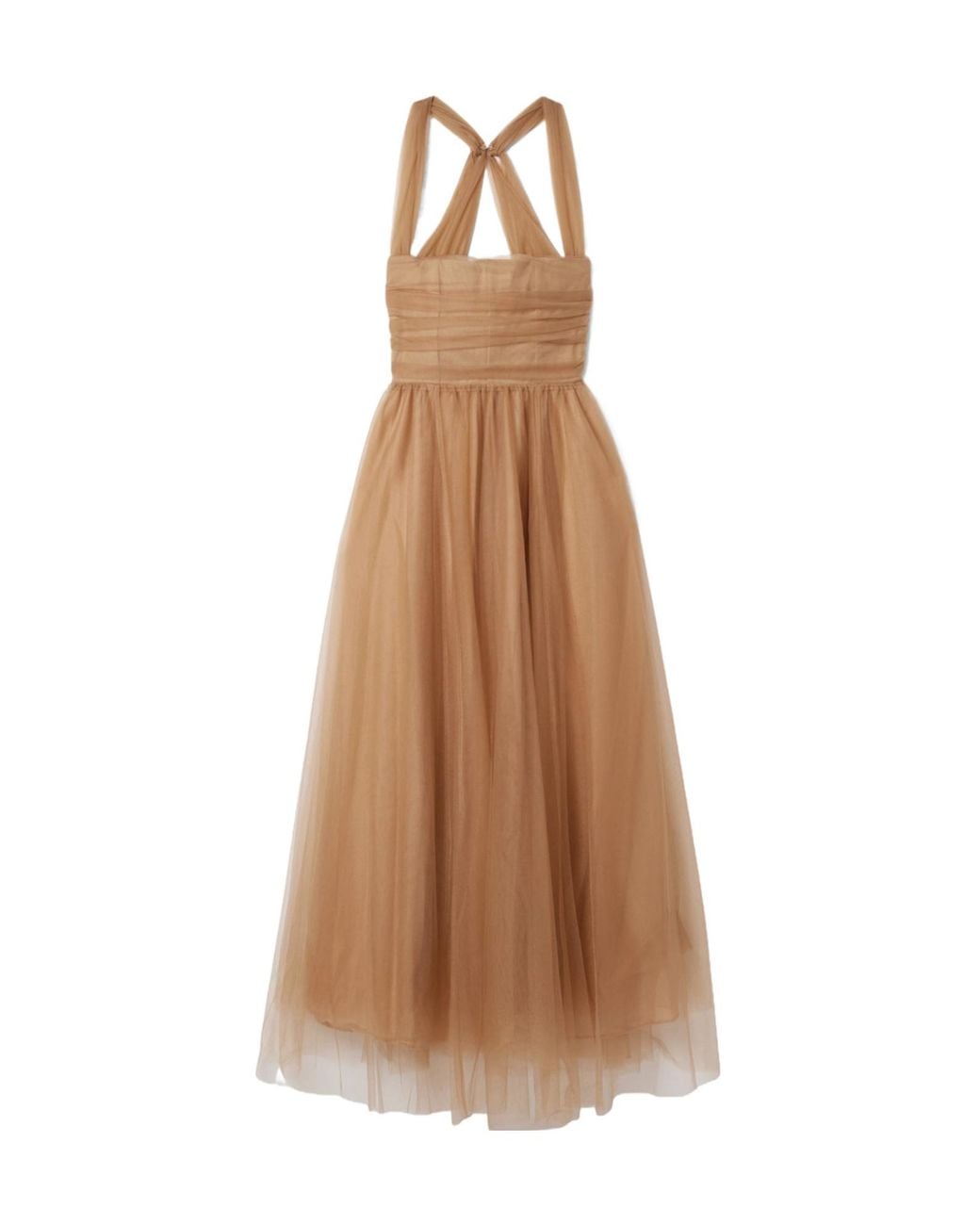Staud Natural Tulle Dress