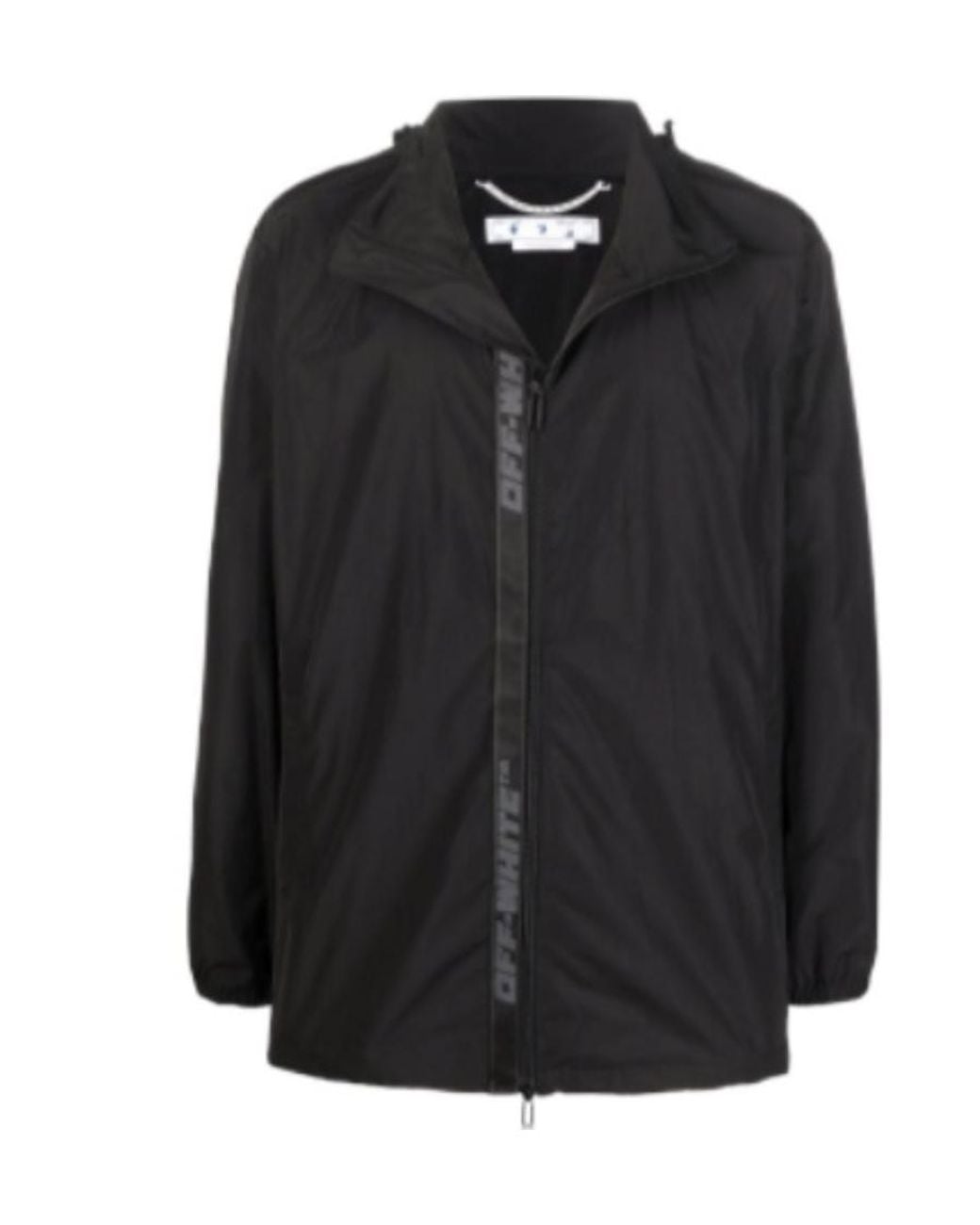 Off-White c/o Virgil Abloh Black Industrial-Strap Lightweight Jacket for men