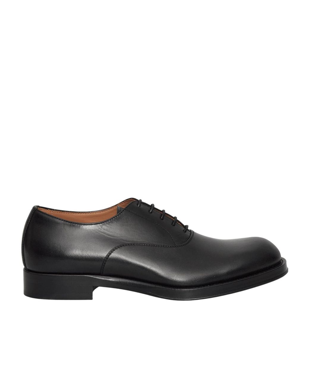 Dries Van Noten Black Leather Oxford Shoes for men