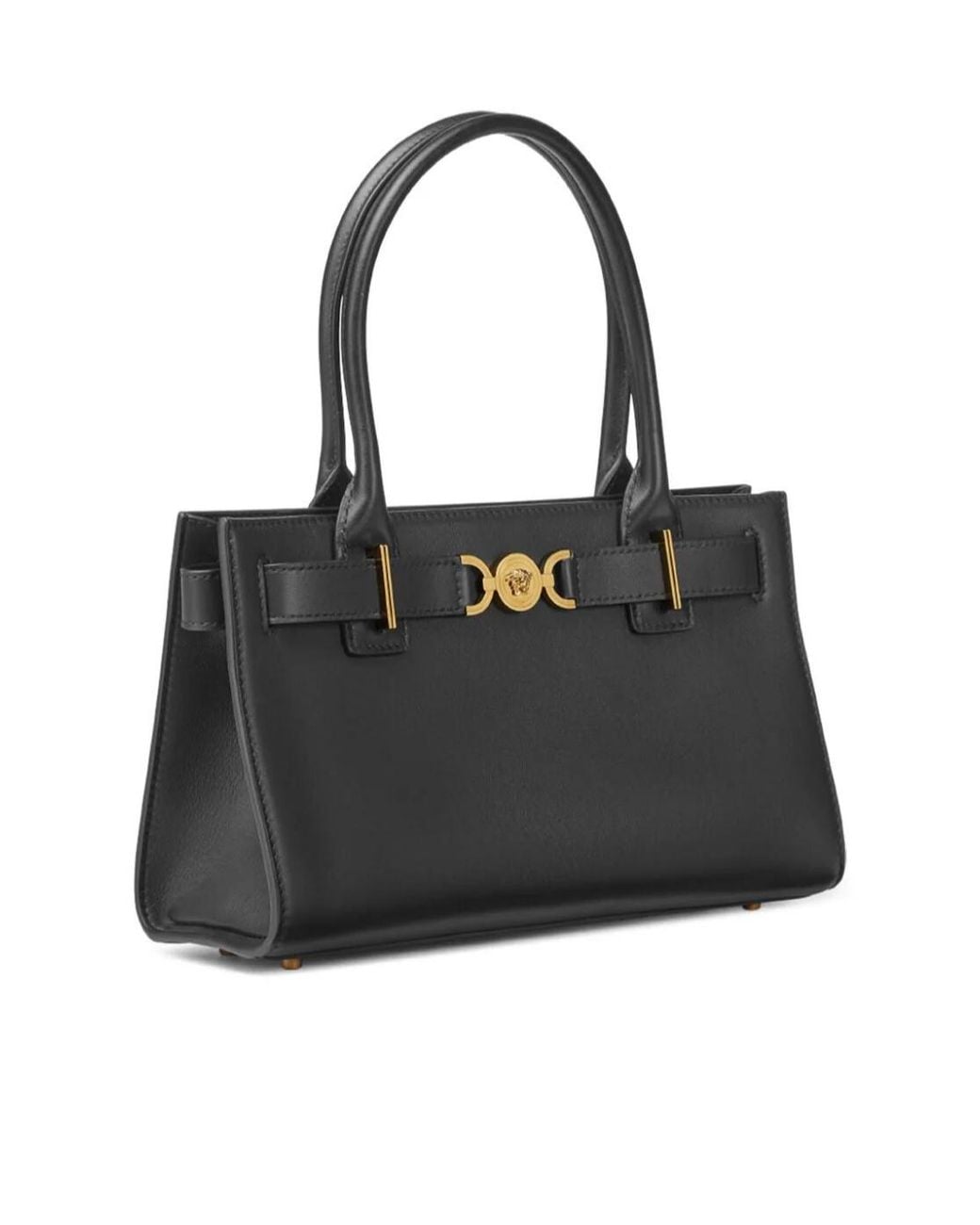 Versace Black Medusa '95 Magnetic Fastened Tote Bag