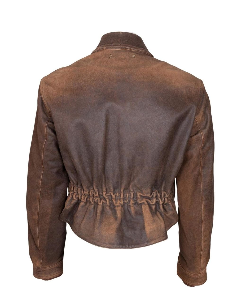Golden Goose Deluxe Brand Brown Leather Jacket