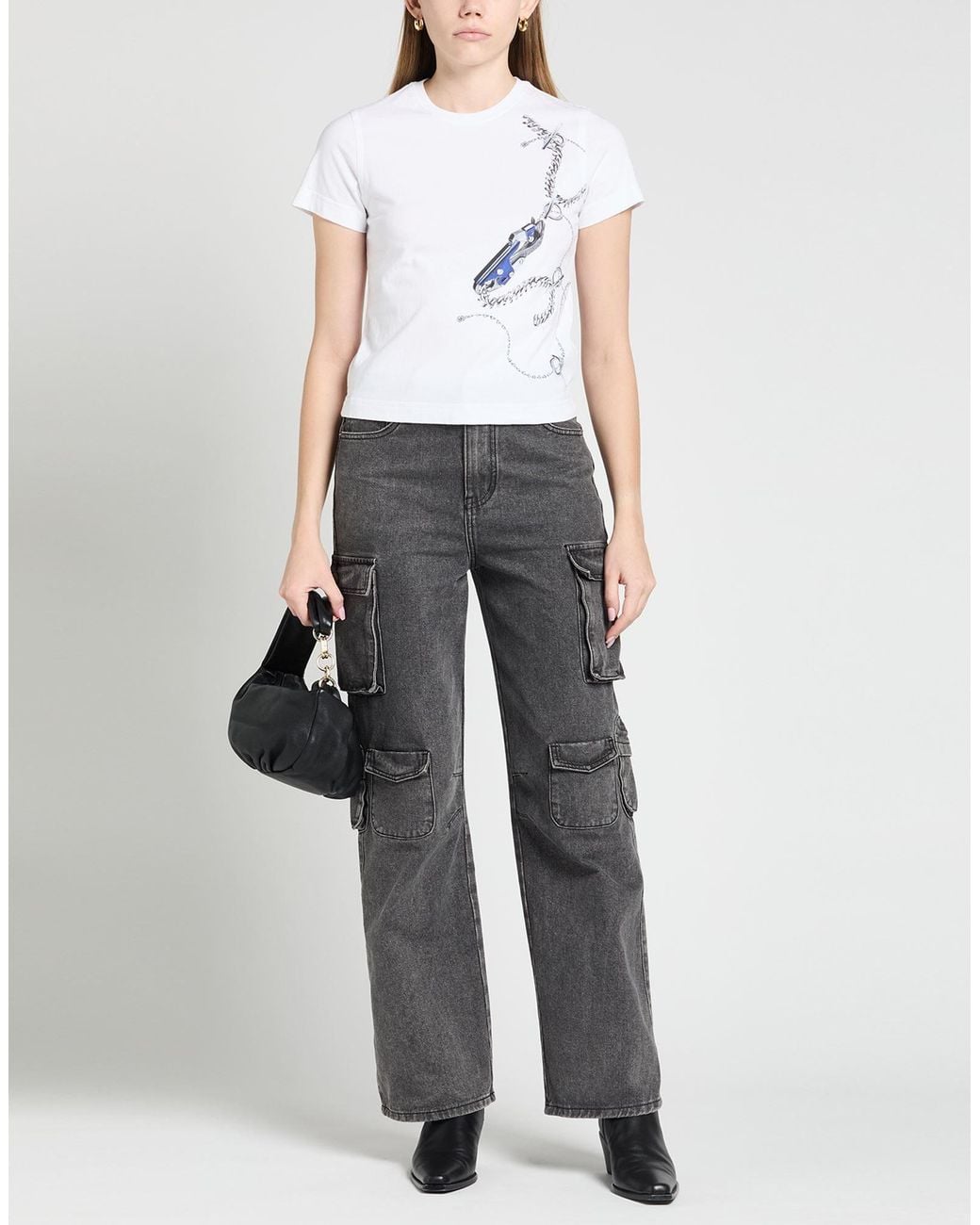 Burberry White Printed T-Shirt