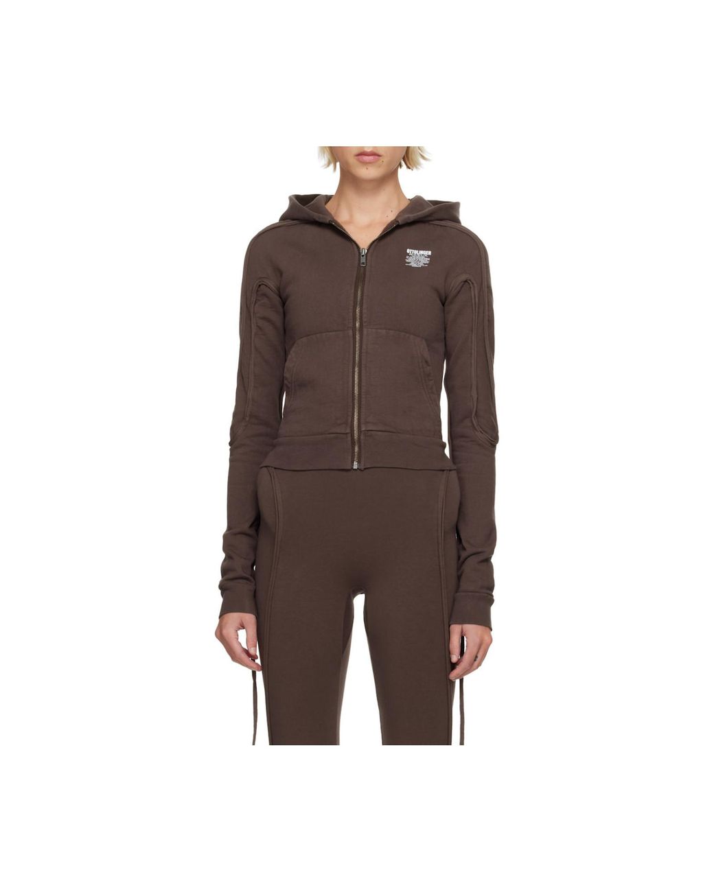 OTTOLINGER Brown Zip-Up Hoodie