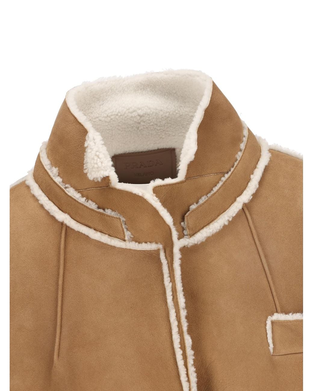 Prada Brown Shearling Coat
