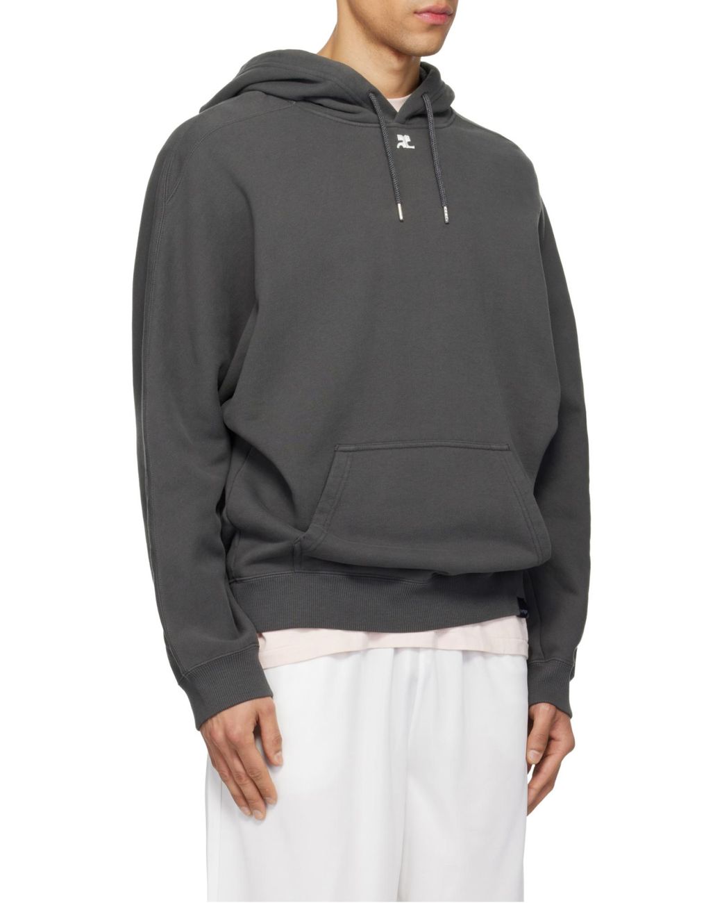 Courreges Gray Courrèges Oversized Hoodie for men