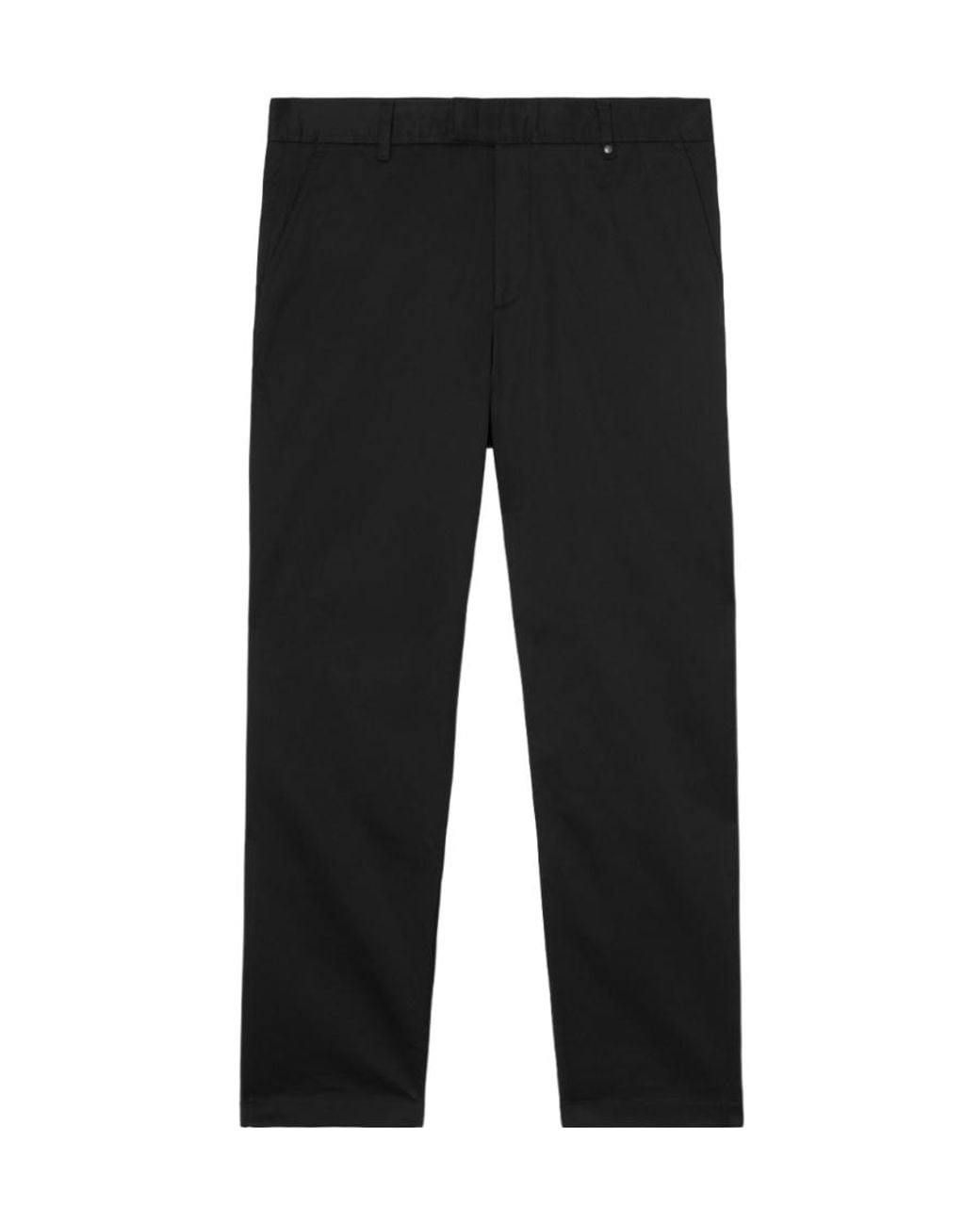 Burberry Black Slim-Cut Monogram-Motif Chinos for men