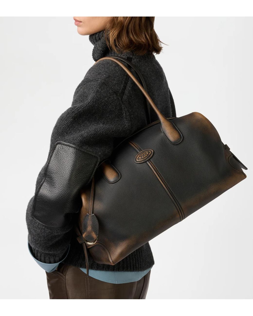 Tod's Black Di Bag Bowling Bag