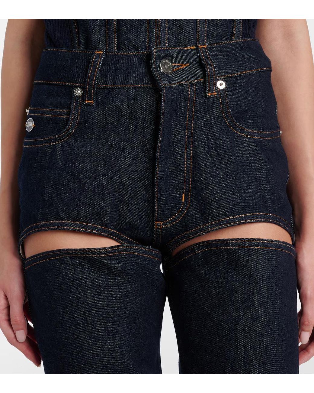 Jean Paul Gaultier Blue Straight-Leg Jeans