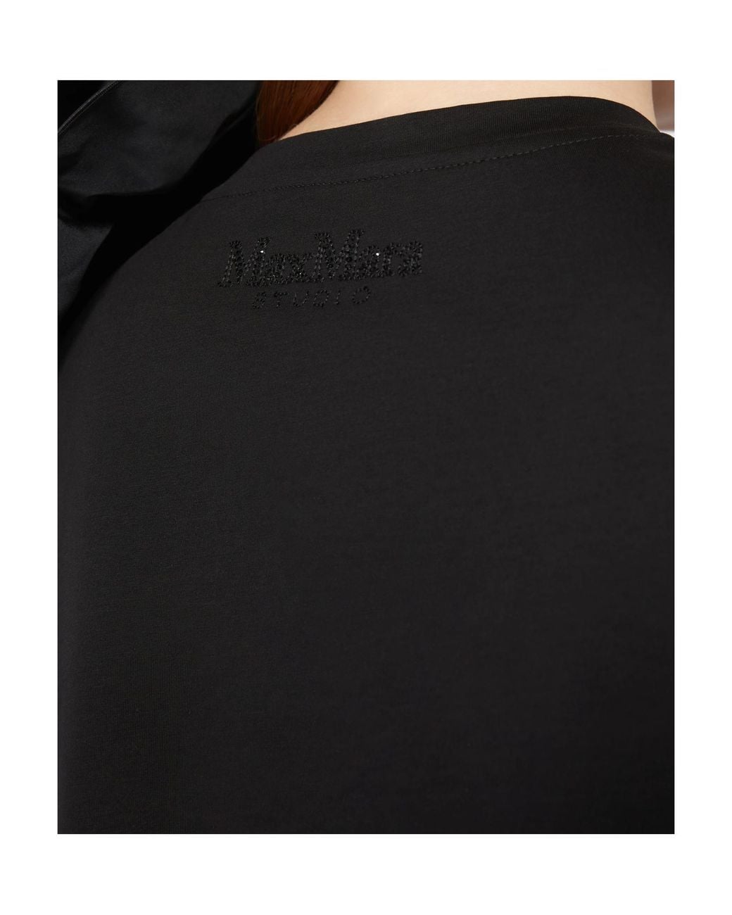 Max Mara Black Oversized Floral T-Shirt