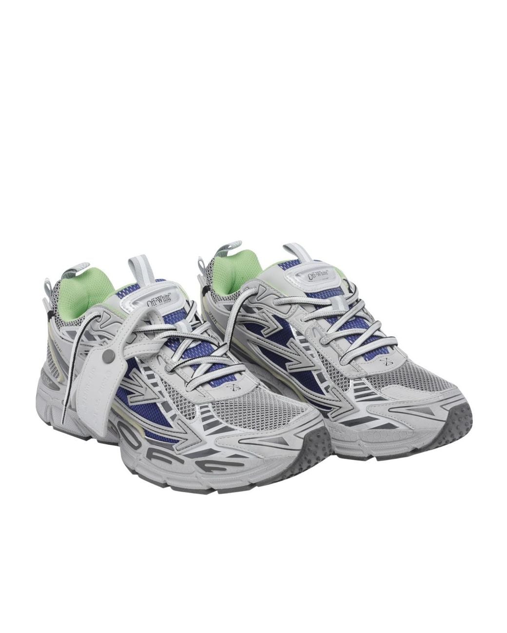 Off-White c/o Virgil Abloh Gray Be Right Back Lace-Up Sneakers for men