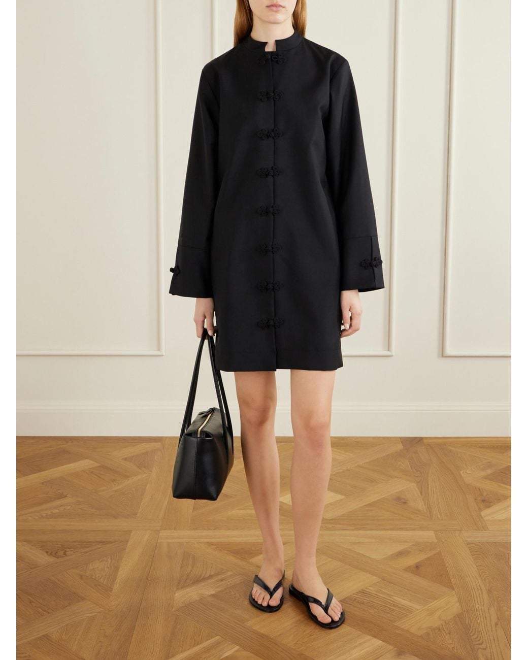Rohe Blue Simple Straight-Cut Dress