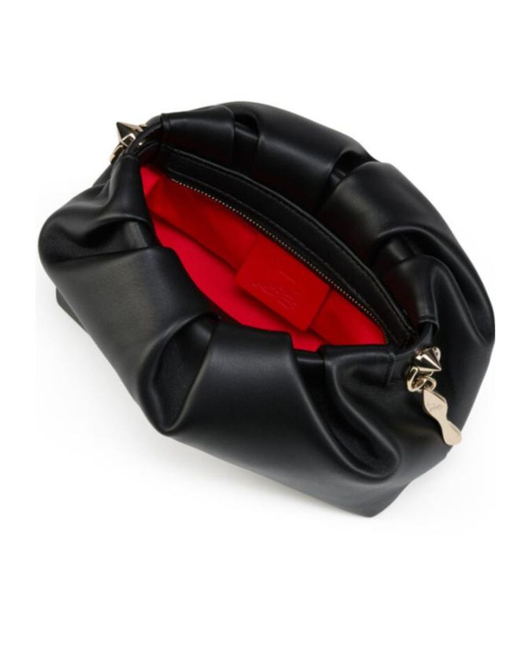 Christian Louboutin Black Eva Zip-Up Crossbody Bag