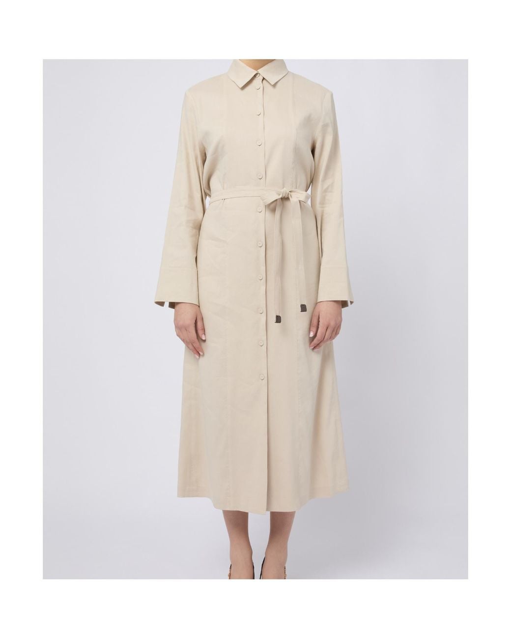 Max Mara Natural Mxpnordica Long-Sleeved Dress