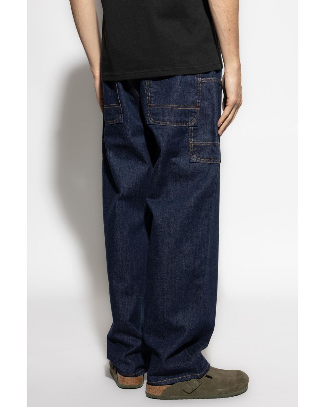 KENZO Blue Logo Patch Jeans for men
