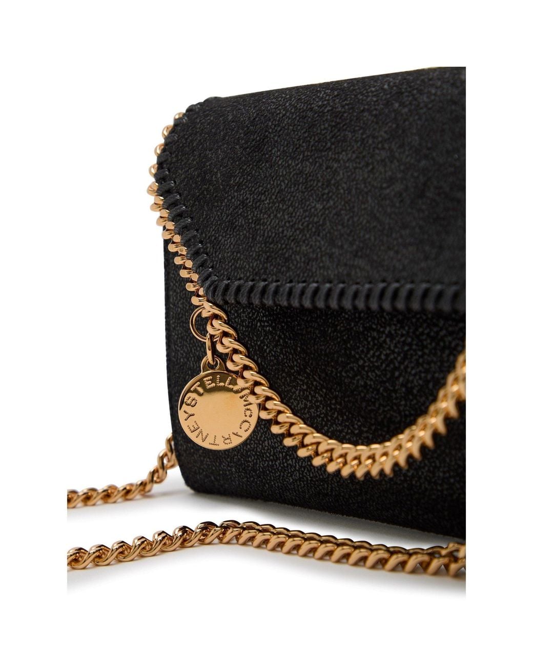Stella McCartney Black Textured Wallet