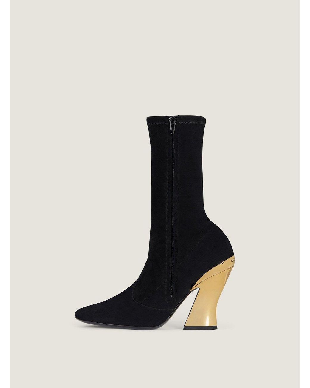 Givenchy Black Sculpted Ankle Boots